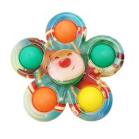 Christmas Style Printing Bubble Music Silicone Fingertip Gyro Decompression Toy main image 4