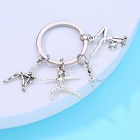 Basic Geometric Alloy Plating Bag Pendant Keychain sku image 3