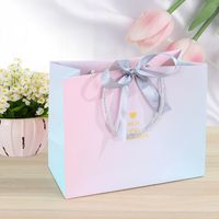 Letter Gradient Color Heart Shape Paper Holiday Banquet Party Gift Bags main image 4