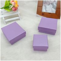 Fashion Solid Color Paper Jewelry Boxes sku image 8