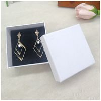Fashion Solid Color Paper Jewelry Boxes sku image 9