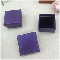 Fashion Solid Color Paper Jewelry Boxes sku image 10
