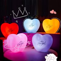 Small Night Lamp Cute Heart Bedside Decoration Creative Gifts main image 1