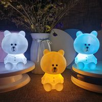 Small Gift Creative Small Night Lamp Cute Teddy Bear Bedside Lamp main image 5