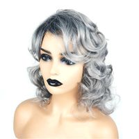 Women's Fashion Street High Temperature Wire Slanted Bangs Short Curly Hair Wigs main image 2