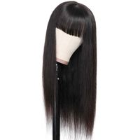 Women's Fashion Street Matte Silk Bangs Long Straight Hair Wigs main image 2