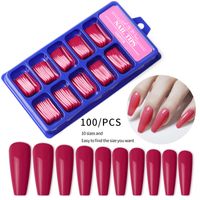 Mode Couleur Unie Synthétiques Ongles Correctifs 1 Jeu Nail Fournitures main image 4