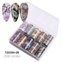 Fashion Starry Sky Paper Nail Decoration Accessories 1 Set Nail Supplies sku image 6