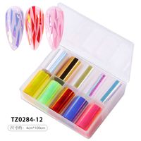 Fashion Starry Sky Paper Nail Decoration Accessories 1 Set Nail Supplies sku image 17