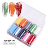 Fashion Starry Sky Paper Nail Decoration Accessories 1 Set Nail Supplies sku image 8