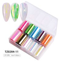 Fashion Starry Sky Paper Nail Decoration Accessories 1 Set Nail Supplies sku image 16