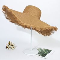 Women's Fashion Solid Color Straw Hat main image 1