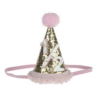 Cute Number Pu Birthday Costume Props Birthday Party Hat sku image 14