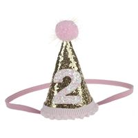 Cute Number Pu Birthday Costume Props Birthday Party Hat sku image 1