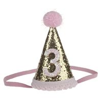 Cute Number Pu Birthday Costume Props Birthday Party Hat sku image 16