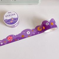 Transparent Paper Adhesive Tape Creative Journal Index Stickers Flower Ins Style Diy Decorative Stickers sku image 1
