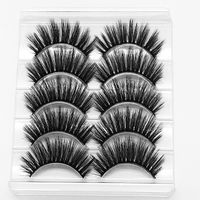 5 Pairs Of Mink Fur Thick And Thick Three-dimensional False Eyelashes sku image 8