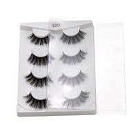 4 Pairs Of Thick Three-dimensional Multi-layer Thickened Mink Fur False Eyelashes main image 2