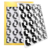 20 Pairs Of Imitation Mink Hair Nude Makeup Thick False Eyelashes main image 1