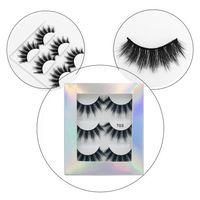 3 Pairs Of Mink Hair Long Thick False Eyelashes main image 3