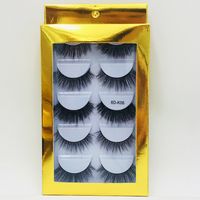5 Pairs Of Laser Mink Hair Natural Thick False Eyelashes sku image 6