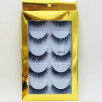 5 Pairs Of Laser Mink Hair Natural Thick False Eyelashes sku image 10