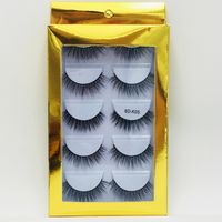5 Pairs Of Laser Mink Hair Natural Thick False Eyelashes sku image 5