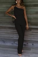 Frau Ferien Täglich Mode Strassenmode Einfarbig In Voller Länge Reißverschluss Freizeithosen Overalls sku image 10