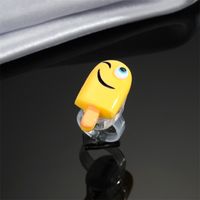 Cross-border Cute Cake Luminous Ring Creative Cartoon Children's Toy Ring Adjustable Index Finger Ring sku image 2