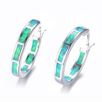 1 Pair Simple Style C Shape Enamel Plating Alloy Earrings main image 5