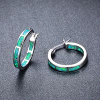 1 Pair Simple Style C Shape Enamel Plating Alloy Earrings main image 1