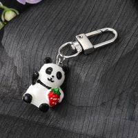 Mignon Chien Panda Plastique Résine Pendentif De Sac Porte-clés main image 3