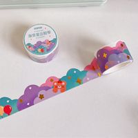 Transparent Paper Adhesive Tape Creative Journal Index Stickers Flower Ins Style Diy Decorative Stickers main image 7