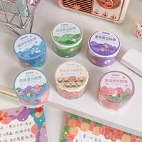 Transparent Paper Adhesive Tape Creative Journal Index Stickers Flower Ins Style Diy Decorative Stickers main image 1