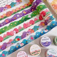 Transparent Paper Adhesive Tape Creative Journal Index Stickers Flower Ins Style Diy Decorative Stickers main image 8