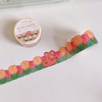 Transparent Paper Adhesive Tape Creative Journal Index Stickers Flower Ins Style Diy Decorative Stickers main image 4
