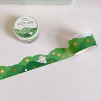 Transparent Paper Adhesive Tape Creative Journal Index Stickers Flower Ins Style Diy Decorative Stickers main image 3
