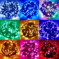 Birthday Romantic Solid Color Pvc Party String Lights main image 1