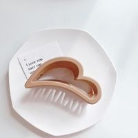 Fashion Heart Shape Plastic Resin Stoving Varnish Hair Claws 1 Piece sku image 6