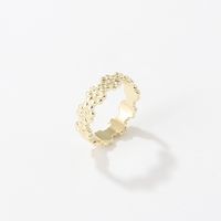 Mode Wellen Blume Kupfer Offener Ring In Masse sku image 2