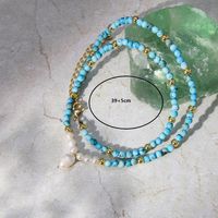 Mode Geometrisch Kupfer Halskette Perlen Überzug Perle Kupfer Halsketten 1 Stück main image 4