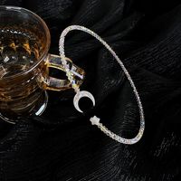 Süß Stern Mond Perlen Transparent Halskette sku image 1