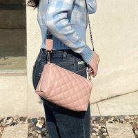 Women's Medium Pu Leather Solid Color Streetwear Square Zipper Crossbody Bag main image 3