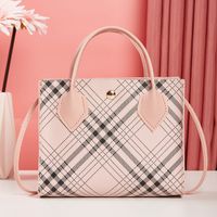 Women's Small Pu Leather Plaid Fashion Square Magnetic Buckle Crossbody Bag main image 6