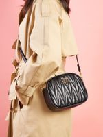 Women's Medium Pu Leather Solid Color Fashion Square Zipper Crossbody Bag main image 3