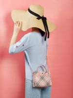 Women's Small Pu Leather Plaid Fashion Square Magnetic Buckle Crossbody Bag main image 4