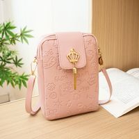Women's Small Pu Leather Cute Phone Wallet sku image 3