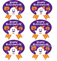 Halloween Cute Pumpkin Ghost Sticker main image 3