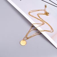 Fashion Geometric Titanium Steel Layered Necklaces Plating Stainless Steel Necklaces main image 2