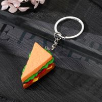 Neue Kreative Lebensmittel Hamburger Sushi Lachs Harz Schlüsselbund Tasche Anhänger main image 3